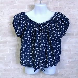 ⭐HeartSOUL Girl's top shirt butterflies summer